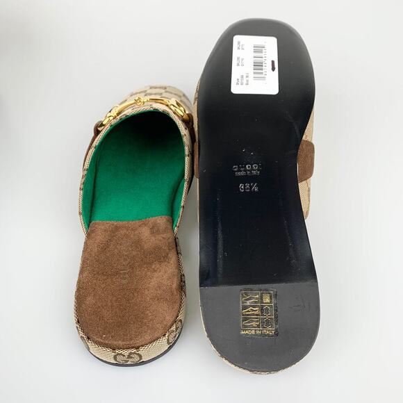 NIB Gucci monogram print slippers Size 38.5 - Picture 8 of 10